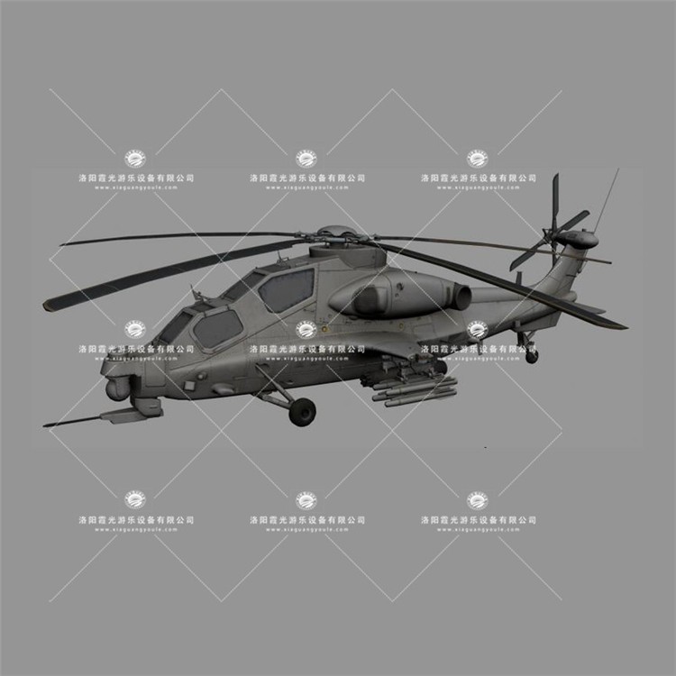 畅好乡武装直升机3D模型